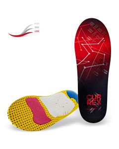 Currex CleatPro Dynamic Low Insoles - Red